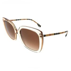 AUTHENTIC BURBERRY 4323 Peach Square Sunglasses WOMENS